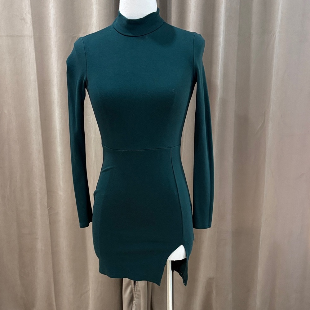 Windsor Teal Long Sleeve Dress